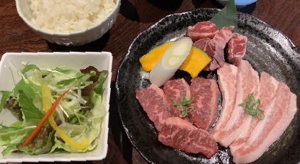 黒毛和牛カルビランチ《お肉2倍》